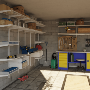 Готовые гардеробные решения и система хранения в гараже или мастерской